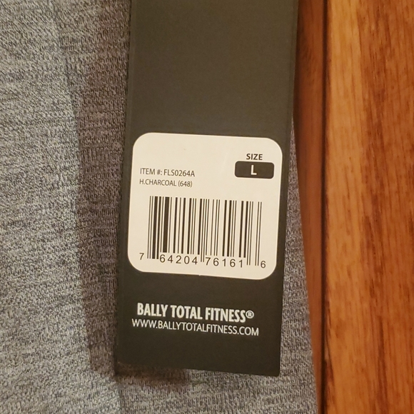 NWT Bally Spandex Shorts, gray, Large - Picture 2 of 3